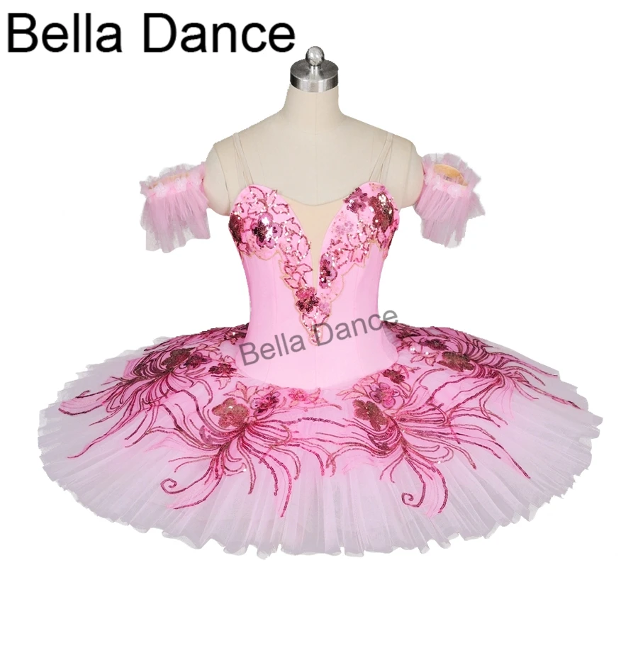 BT8980A Pancake Costume Platter Ballrina Pink Peach Fairy Princess Nutracker Professional Tutu Women 8980