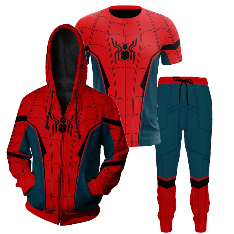 

Spider-Man: Homecoming Spider-Man Hoodies Sweatshirts uniform Outfit Cosplay Costumes fashion men women 3D printed hooded jacket