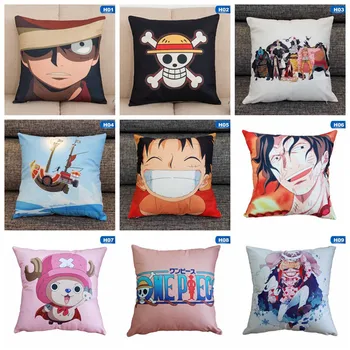 

45*45cm Classic Anime One Piece Pillow Case Cushion Covers New Year's Pillowcase Decorative Pillow Cover For Cosplay Party Goods