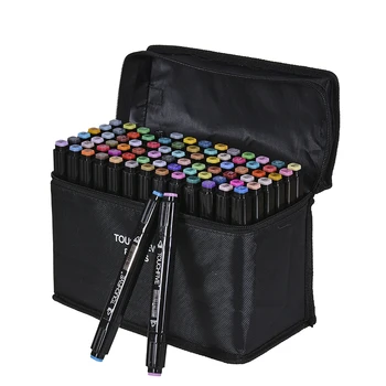 

TouchFIVE 30/40/60/80 Color Markers Manga Drawing Markers Pen Alcohol Based Sketch Felt-Tip Oily Twin Brush Pen Art Supplies