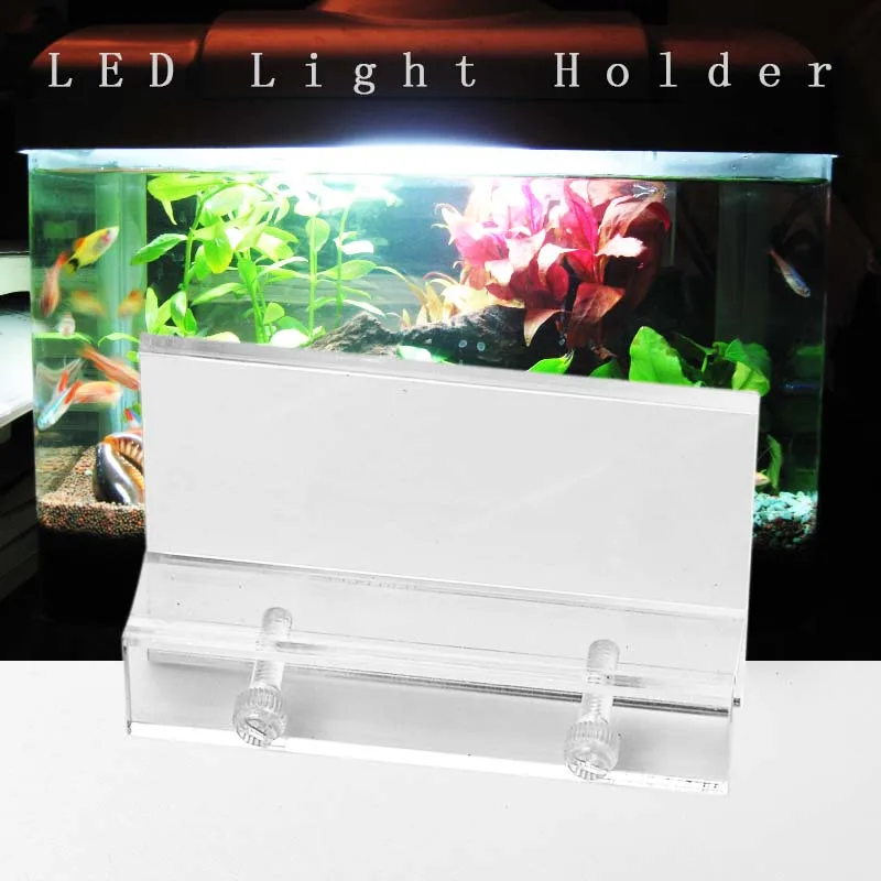 

Aquarium Clear Fish Tank LED Light Holder Lamp Fixtures Support Stands Hang Box Aquatic Fish Tank Lighting Accessories