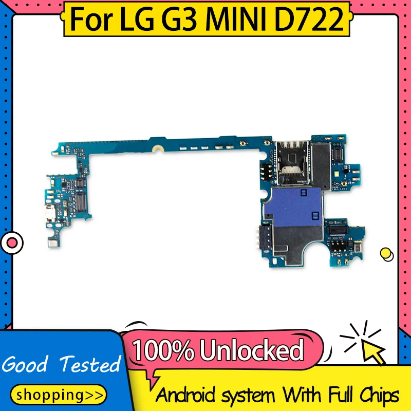 Материнская плата для LG G3 MINI D722 100% разблокированная сменная материнская с