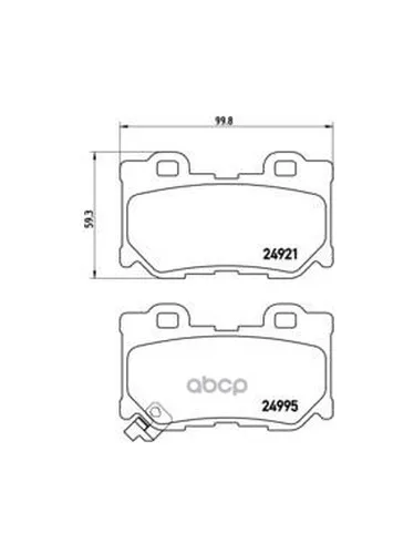 Колодки Тормозные Infiniti Fx35/37/50 08-/Gs35/37/25 06- Задние Brembo P56085 Brembo арт. P56085