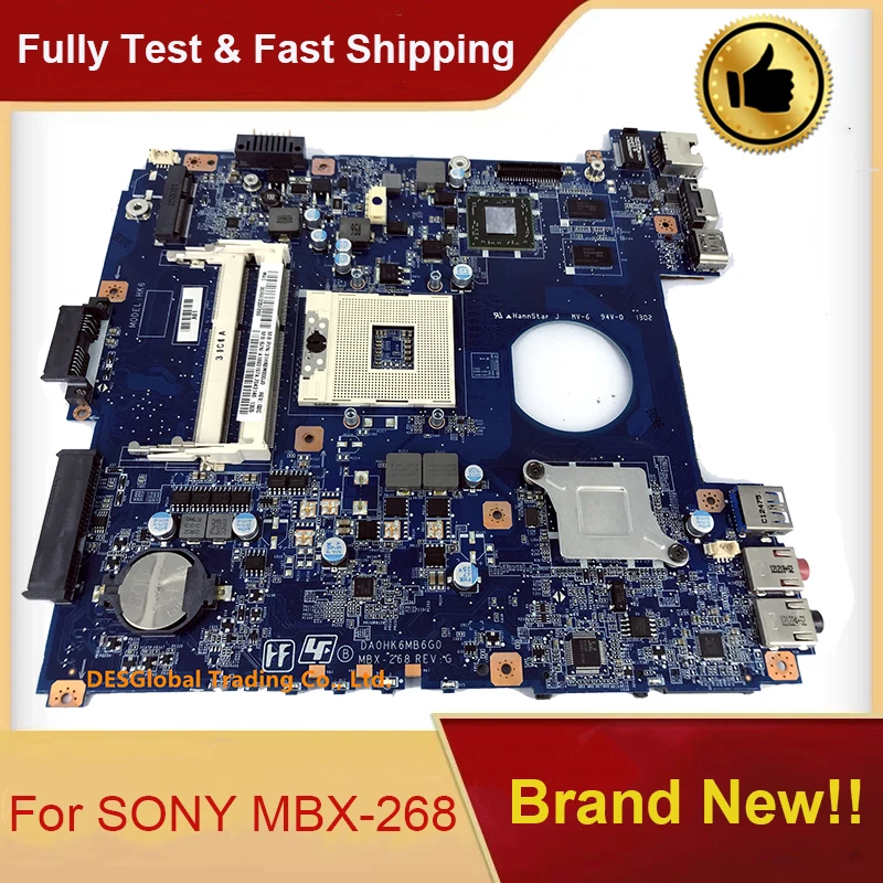 

A1893197A For SONY Vaio SVE14 Series MBX-268 Laptop Motherboard DA0HK6MB6G0 Mainboard 100% Test Fast Shipping