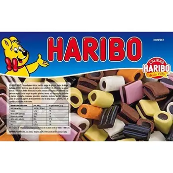 

Haribo Konfekt - Sweet Gels Licorice - 1 kg
