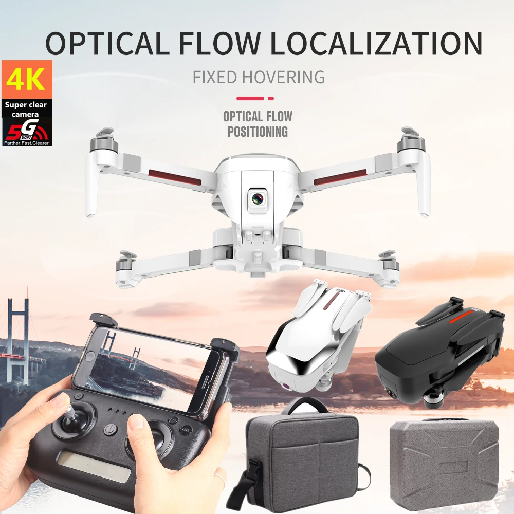 

Professional GPS Drones CSJ X7 Drone 4K 5.8G HD Camera Foldable Brushless Intelligent follow Quadcopter VS F11 SG906