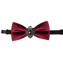 Свадебный галстук-бабочка высокого качества мужской унисекс подарок для жениха костюм аксессуары для рубашки галстук-бабочка модный кристалл инкрустированный деловой галстук-бабочка