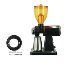 250 г электрическая кофемолка машина из нержавеющей стали коробка анти-Прыжок плоский колесный шлифовальный станок кофемолка