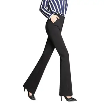 

New Style Weila Pants Trousers Large Size Bell-bottom Pants Suit Pants WOMEN'S Pants Straight-Cut High-waisted Work Pants Suit