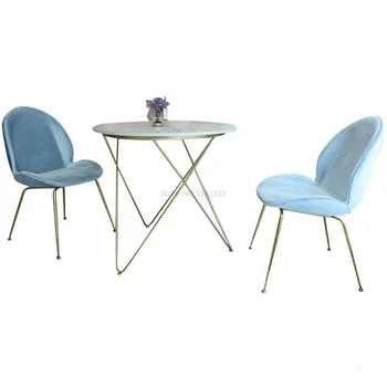 

Nordic hotel dining table chair simple computer chair modern creative fashion coffee shop dining room chair