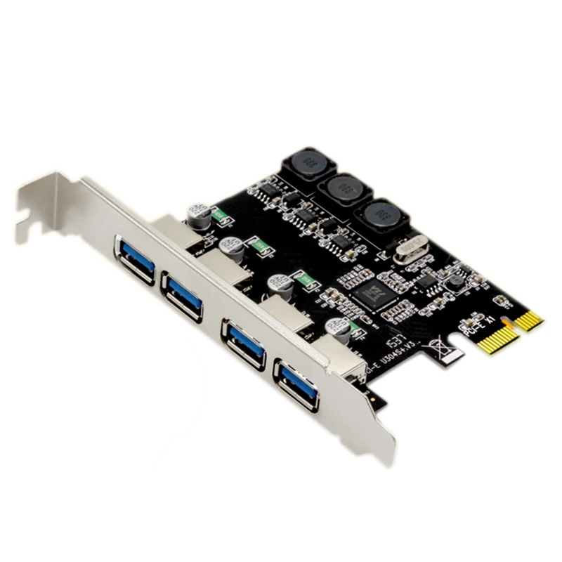 AAAJ-4 порт USB 3,0 PCI-E карта расширения внешняя USB3.0 PCIe карта для настольного ПК компьютера