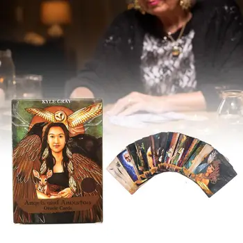 

55 Pcs Oracle Cards Sheets Angels And Ancestors Oracle Card Board Game For Party Games Playing Cards Entertainment