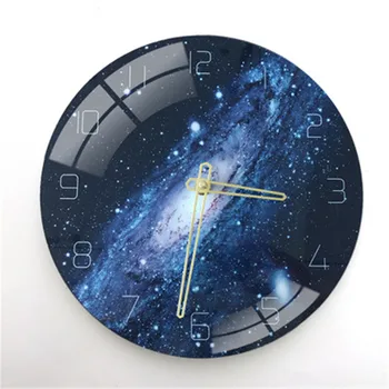 

Nordic Style Beautiful Starry Marble Wall Clock Study Room Bedroom Home Watch Unique Gifts Art Horologe Decoration Party Gifts