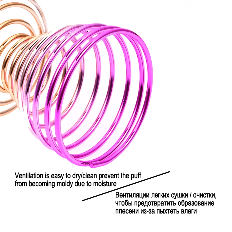 1 шт. держатели для спонжей для макияжа, подставка для дисплея, кронштейн с радужным градиентом, металлическая губка для яиц, блендер, держатель для сушки, инструменты для красоты