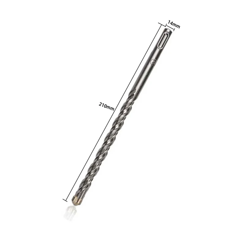 Professional 210mm Drill Bits SDS Plus Masonry Crosshead Twin Spiral Hammer Drill Bits