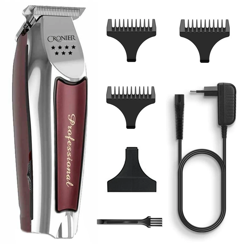 Cordless Professional Hair Trimmer Men Hair Clipper Powerful Hair Cutting Revised To Wahl Wide Detailer T Blade Haircut Machine Hair Trimmers Aliexpress