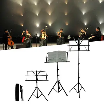 

Folding Music Stand Bag Sheet with 50-140cm Carrying Metal Adjustable Holder