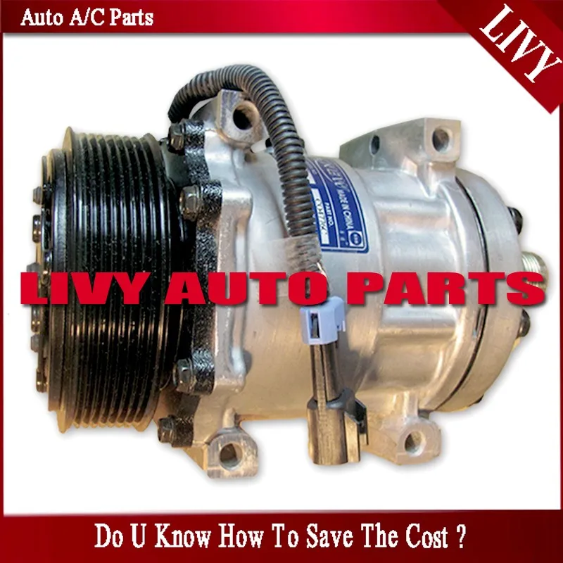 6 SD7H15 SD709 AC Compressor For Freightliner Volvo Trucks sanden 4776 4421 4482 4885