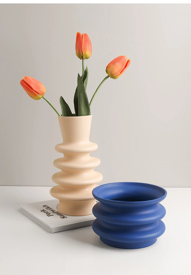 VASE,Donut VaseEVase à donuts créatif nordique en céramique