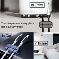 Baseus kabel magnetyczny Organizer USB oplot na kable zarządzanie klipy pulpitu przewód zasilający Protector kable uchwyt do myszy słuchawki 6