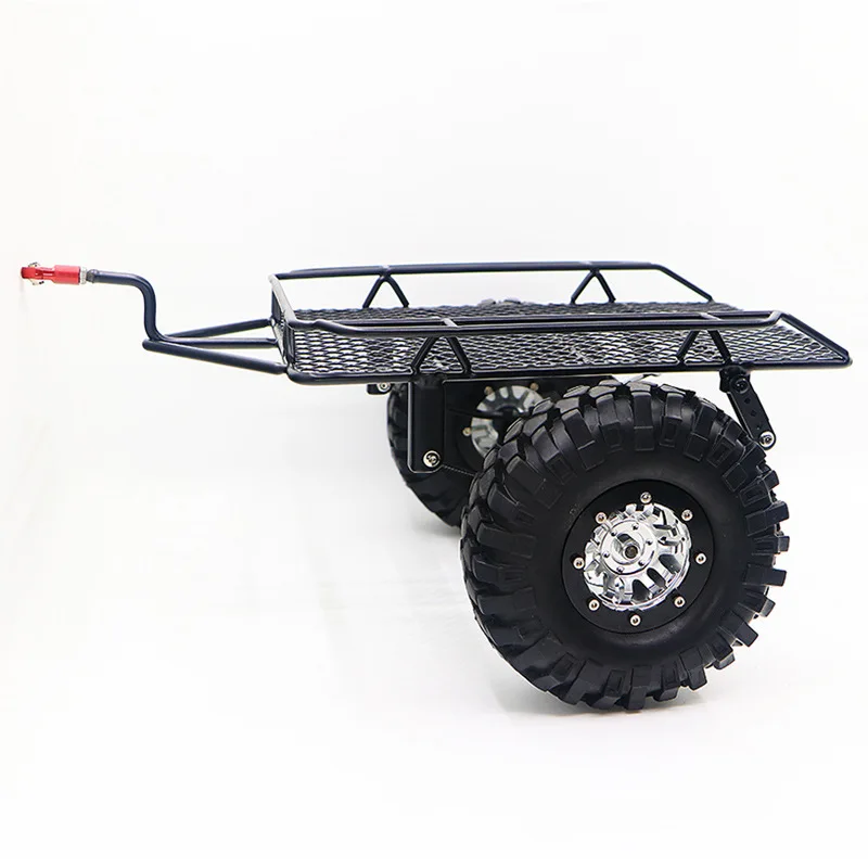 

1/10 Climbing Car Model Trailer D90 Scx10 TRX4 Metal Small Trailer Bucket Trailer Mood Pieces