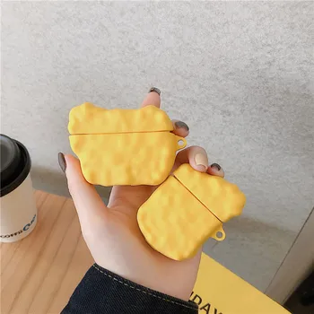 

For Airpods Pro Case Silicone Case with Hook Bluetooth Headset 3D Food Chicken Earphone Case for AirPods 1 2 3 Protective Cover