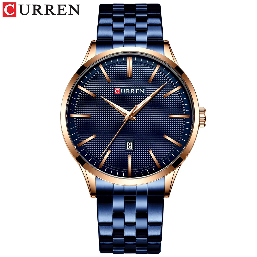 

Fashion New Style Trend MEN'S Watch Waterproof Quartz Steel Belt Watch Business Calendar MEN'S Watch Foreign Trade Watch