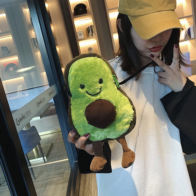 Small Crossbody Shoulder Bags For Girls Cute Cartoon Toast Toy Fruit Shape Avocado Wallet Designer Clear Purse And Handbags