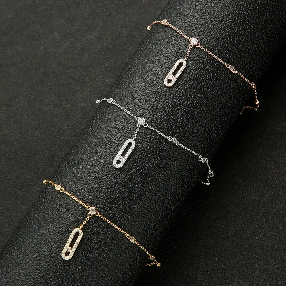 Cubic Zirconia Ankle Chains Women Barefoot Sandals Fashion Accessories