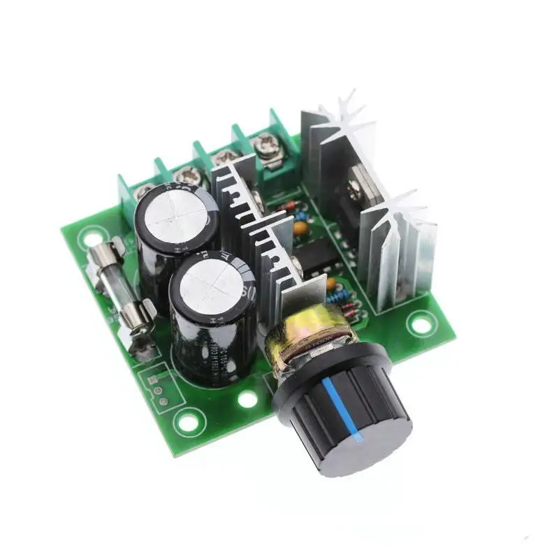 DC 12V 24V 30V 40V 13KHZ Auto PWM DC Motor Speed Regulator Governor Speed Controller Switch 10A 50V 1000uF