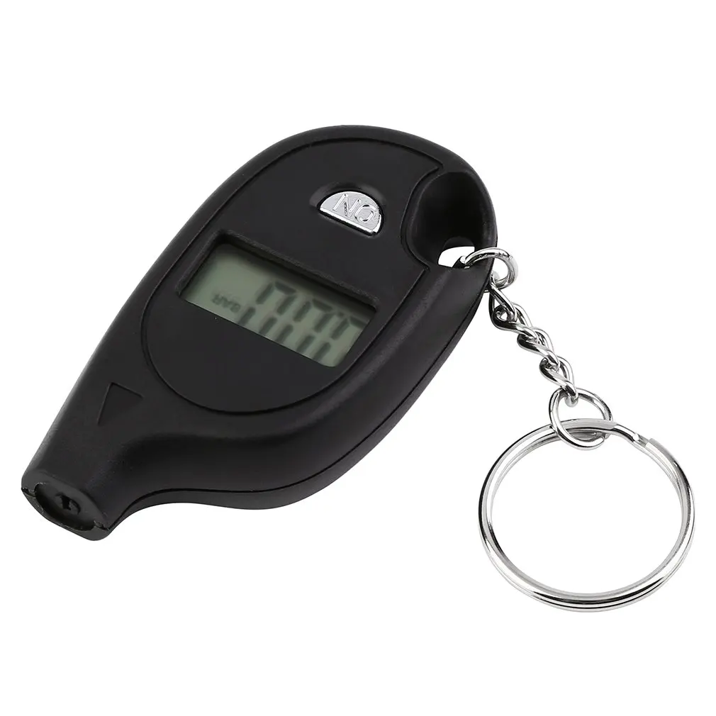 vbncvbfghfgh 1pc Mini Portable Keychain LCD Digital Car Tire Tyre Air Pressure Gauge Auto Motorcycle Test Tool with cell lithium battery 