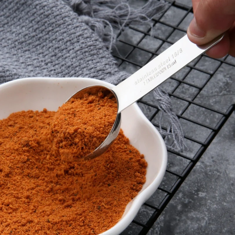 

Stainless Steel Measuring Spoons With Scale For Measuring Dry And Liquid Ingredients Spoon