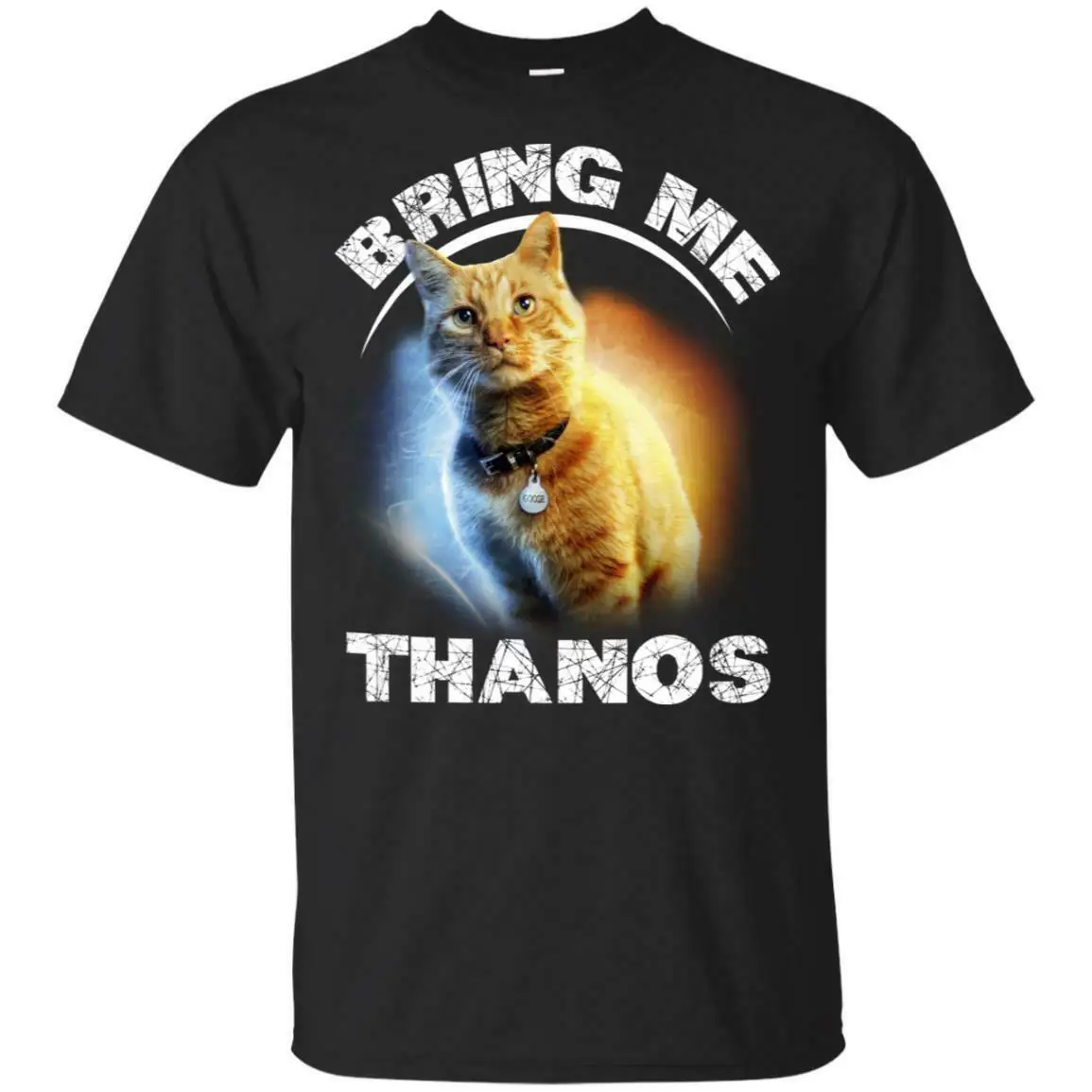 Черная S-3XL Goose The Cat Bring Me Thanos Сделано в США футболка модного размера плюс | Мужская