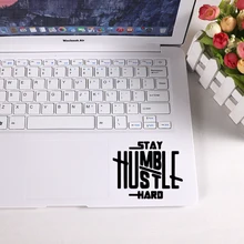 Модный ноутбук Стикеры текст на английском языке с живописным узором виниловые наклейки в виде Фотообоев c переводными картинками ноутбука фиолетового и черного Стикеры s для ноутбука Macbook Air кожи украшения