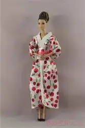 Robe Kimono traditionnelle japonaise pour poupée Barbie, longue Robe Yukata Cosplay, Costume BJD, maison de jeux, jouets, cadeau pour enfant, 1/6 