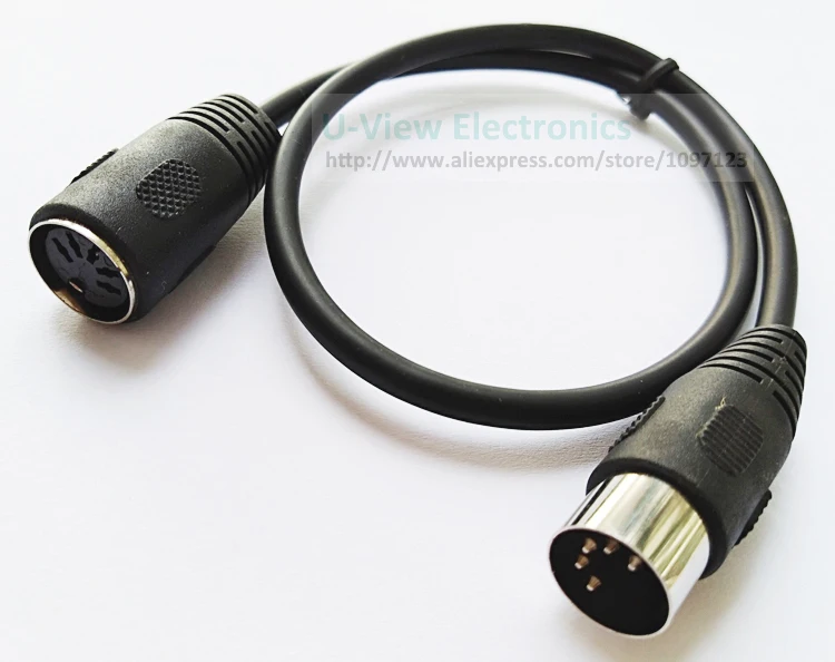 NCHTEK MIDI 5Pin DIN Male to Female Audio MIDIAT Adapter Cable For MIDI Keyboard, MIDI Extension Cable 50CM/Free Shipping/10PCS