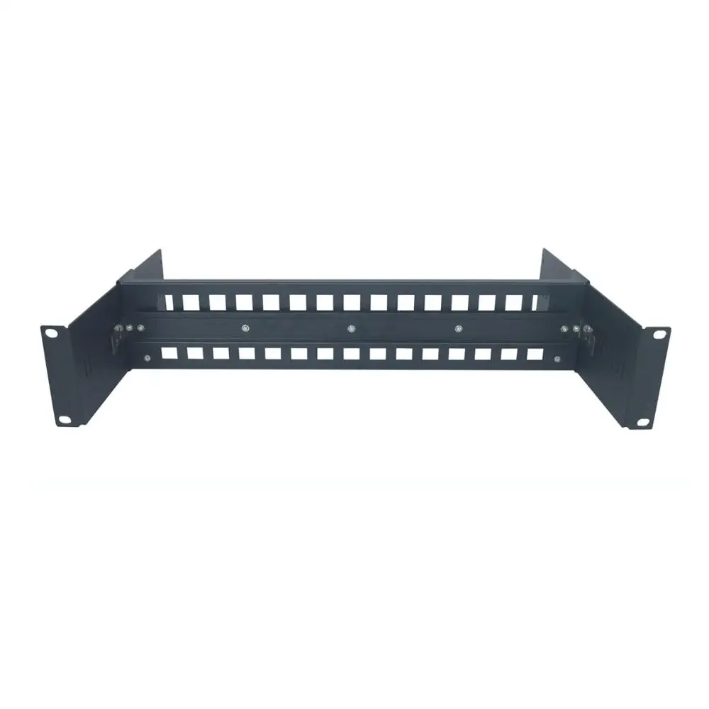 2u 19 Inch Adjustable Rack Mount Din Rail Chassis In 19