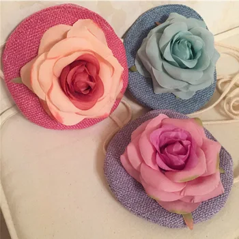 

2020 Best Sale Children's Messenger Bag Handmade Rose Flower Purse Kid Shoulder bag Coin Pouch Decoration Monedero Portemonnee