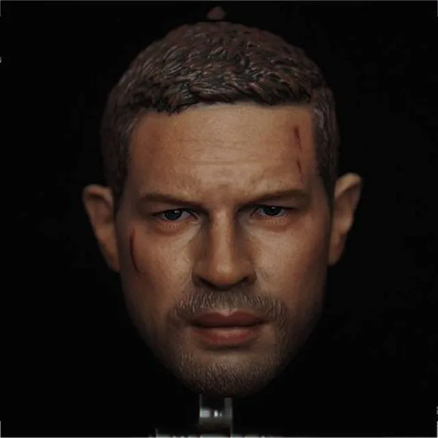New Eleven 1/6 Scale Tom Hardy Mad Max Tom Hardy Head Sculpt Carved Model for 12
