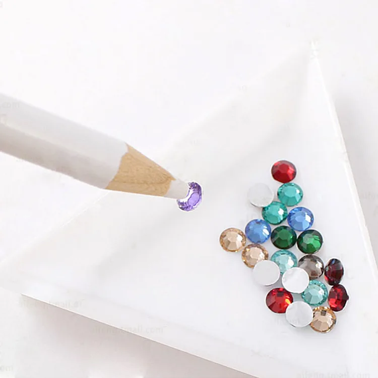 DIY Nail Art Decoration Original wood Dotting Tools Pencil Pen Picker Rhinestones Crystal Pickup Pens Manicure tools