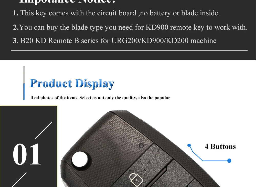 Keyforkess per URG200/KD900/KD200 programmatore chiave macchina Mini Keydiy 4 serie BTN B B19-4 KD telecomando Auto chiave Auto - H9647eb997c0047c290888bfdd614b7ce6