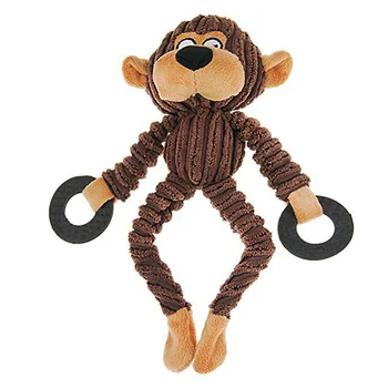 

New Funny Pet Dog Toys Chew Squeaky Toys Chewing Sound Molar Bite Monkey Shape Toys