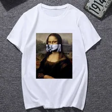 Best Price New Summer Tshirt Spoof Mona Lisa Fun Fashion Print T-shirt Personality Harajuku Funny Casual Thin Section T Shirt Women Clothes Best Price New Summer Tshirt Spoof Mona Lisa Fun Fashion Print T-shirt Personality Harajuku Funny Casual Thin Section T Shirt Women Clothes