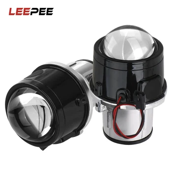 

LEEPEE For Car Retrofit H8 H9 H11 HID Led Bulbs With Bracket Universal 2.5 inch No Bulbs Bi-Xenon HID Fog Light Projector Lens