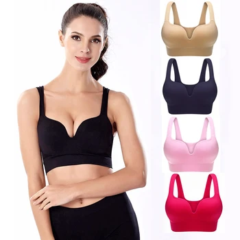 Bras For Women Plus Size Bra Push Up Bralette Seamless Women Underwear Padded Bra Brassiere Wireless Sports Vest 1