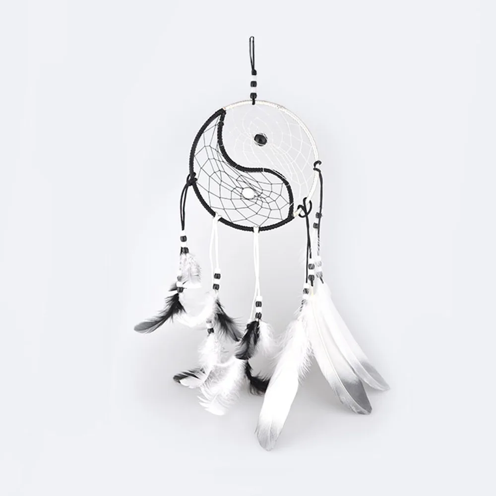 Creative China Ethnic-Style And Yang Tai Chi Dreamcatcher Hanging Decoration Home Bed& Breakfast Retro Hanging Pendant Wind Chi