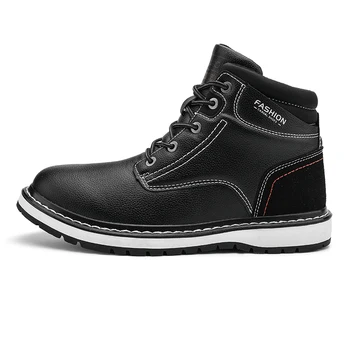 

High top men's shoes fall 2020 new breathable British overalls shoes men's non-slip casual Martin boots men