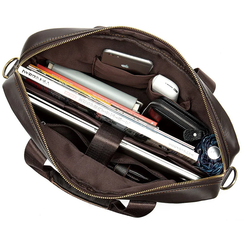 Новая Винтажная классическая мужская сумка для ноутбука из натуральной воловьей кожи сумки на плечо для мужчин портфель сумка мужская дорожная сумка
