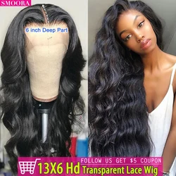 30 32 In Transparent Hd Lace Wig Body Wave 13x6 13x4 Lace Frontal Body Wave Human Hair Wigs Hd Lace Frontal Wig For Black Women