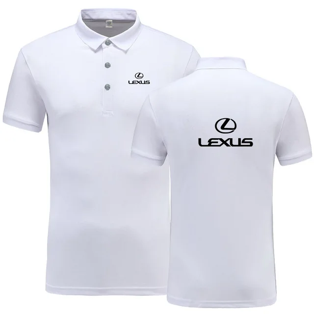New Summer Short-sleeve Polo Homme High Quality Cotton Fashion for Lexus logo Print Polo Shirt Casual Business Camisa Polo d g